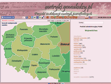 Tablet Screenshot of metryki.genealodzy.pl